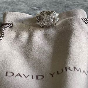 David Yurman Albion Ring with Diamonds 11mm size 7